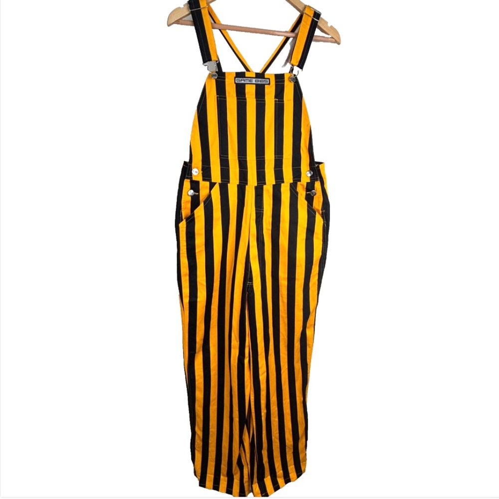 Game Bibs Overalls Adult S Yellow Maize Wolverines Notre Dame Steelers Football